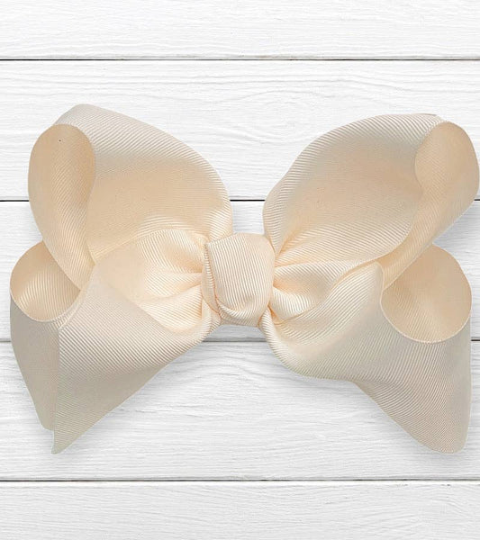 Cream Hair Bow